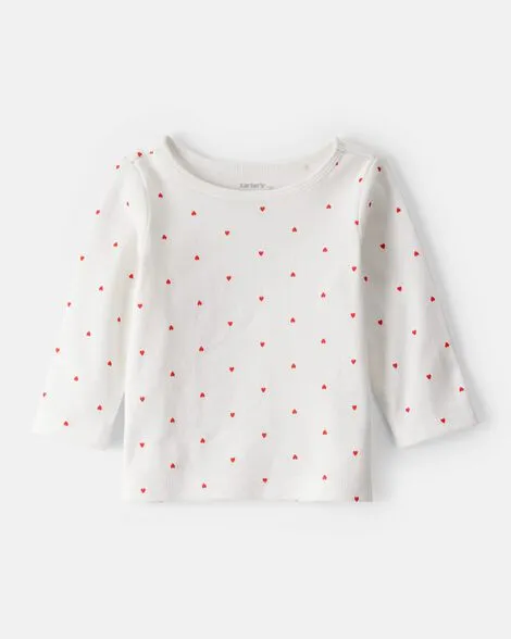Heart print Long-Sleeve jersey.webp