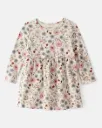 Baby Girl Floral Long-Sleeve Knit Dress