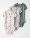 Baby Organic Cotton Rib Bodysuits