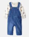 Baby Boy 2-Piece Car Overall Set