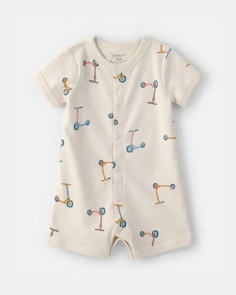 [20260430] Baby Boy Scooter Short-Sleeve Romper