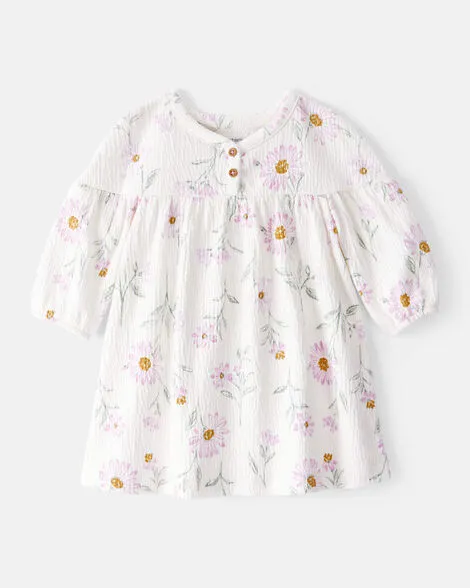 [20261017] Baby Girl Floral Gauze Dress