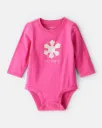 Baby Girl Snowflake Long-Sleeve Graphic Bodysuit