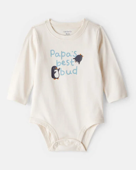 [20261032] Baby Boy Best Bud Long-Sleeve Graphic Bodysuit